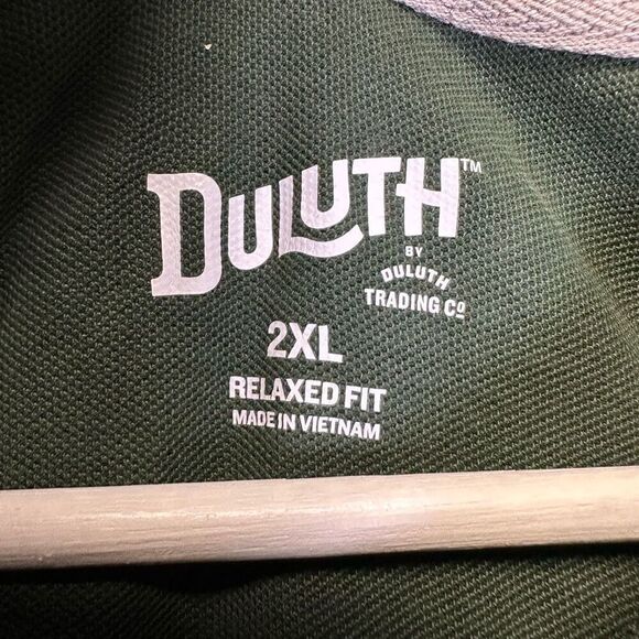 Duluth Trading Co Men’s Size 2XL Polo Shirt with Pocket Green Relaxed Fit NWT - Picture 7 of 9